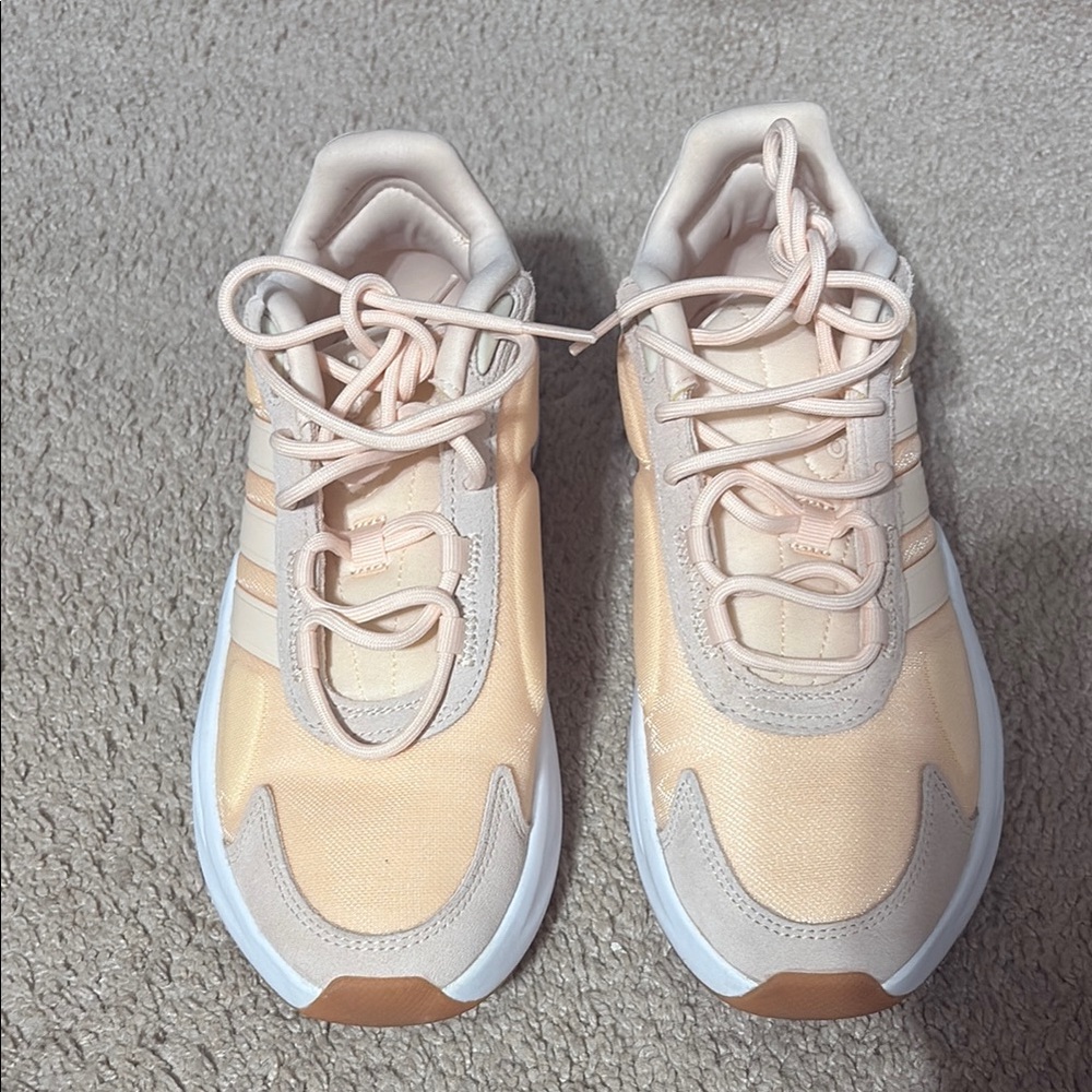 adidas cloudfoam comfort Women's Sneakers in Peach and Cream